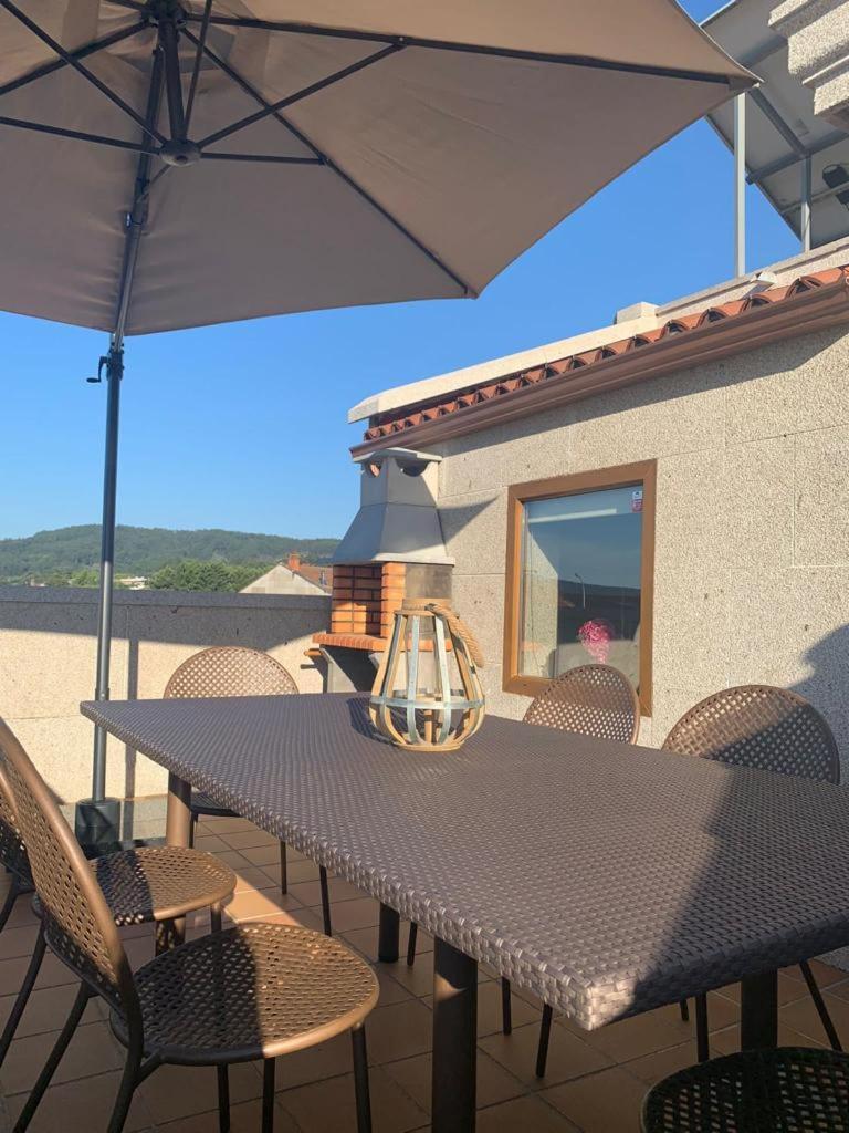 "Sanxenxo Holidays" Atico Con Garaje, Barbacoa Y Piscina A 5 Min Del Centro ภายนอก รูปภาพ