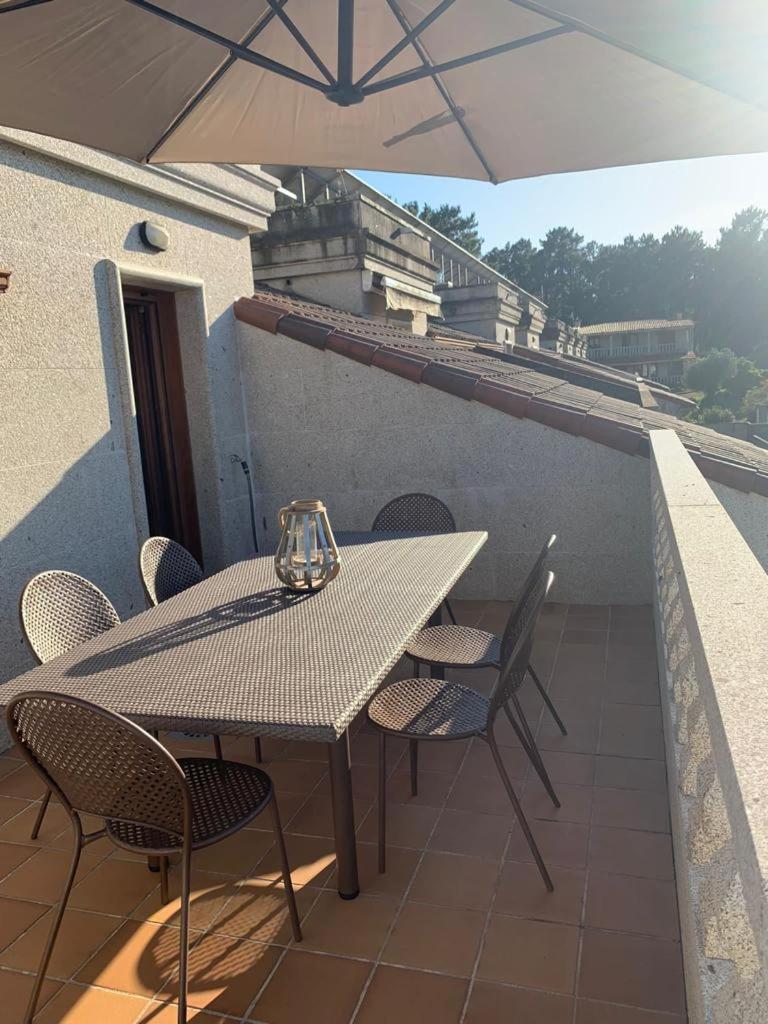 "Sanxenxo Holidays" Atico Con Garaje, Barbacoa Y Piscina A 5 Min Del Centro ภายนอก รูปภาพ